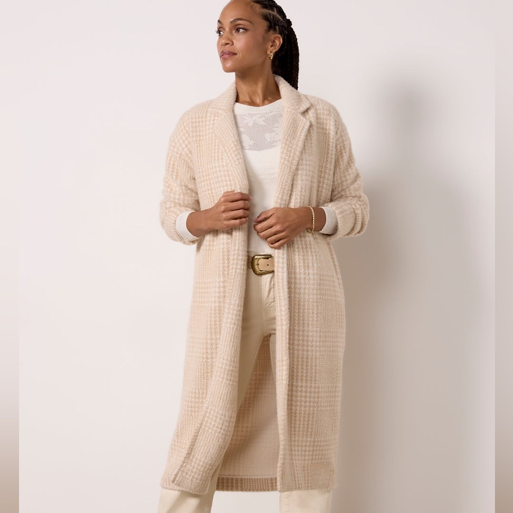 Z Supply Tan and Cream Knit Cardigan